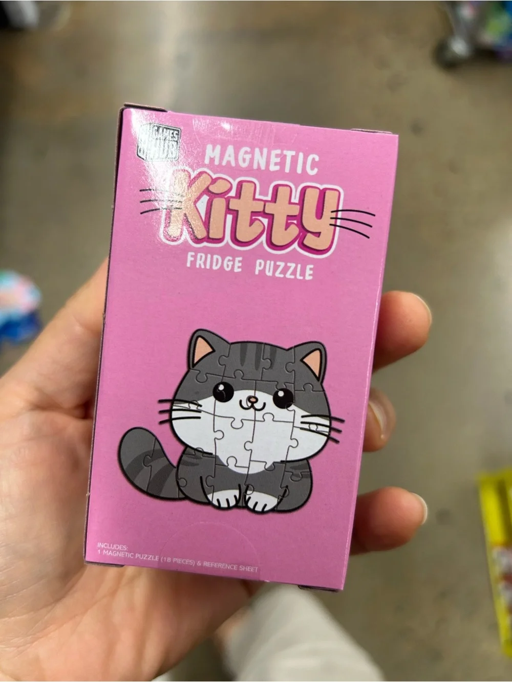 Magnetic Kitty Fridge Puzzle